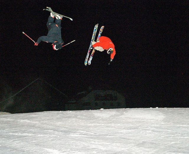 Acrobacias en la nieve 